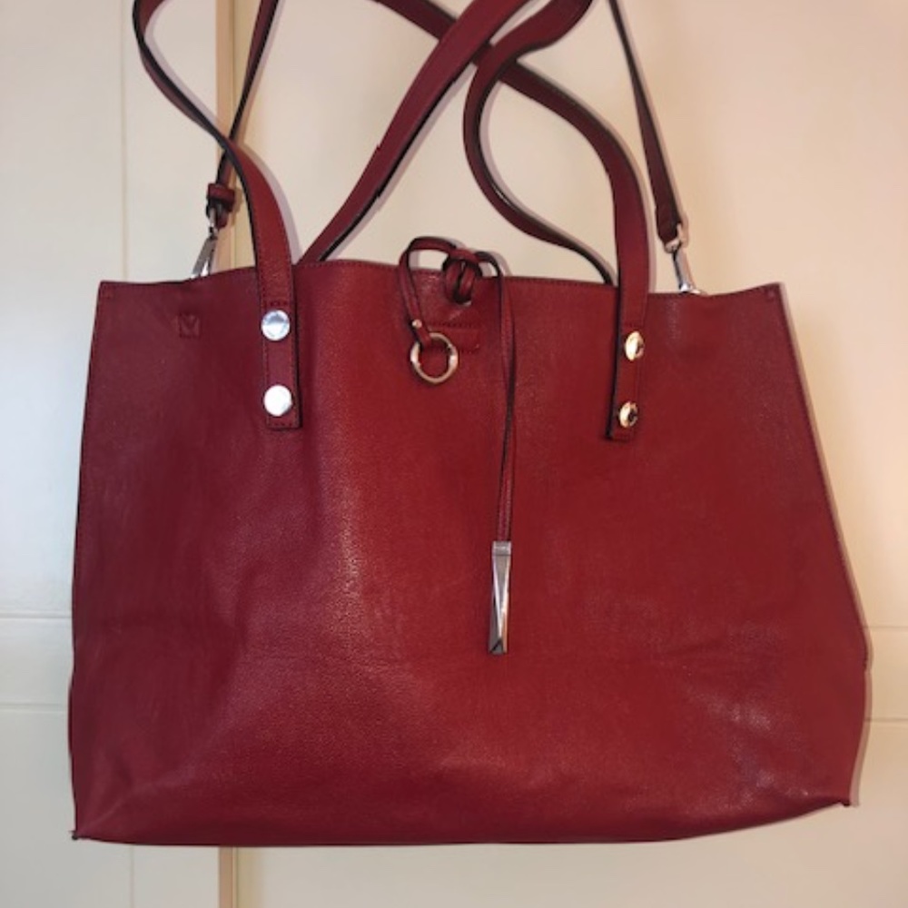 Calvin Klein Red Mega Tote Bag